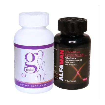 Combo Alfaman + Potenciador Femenino Punto G Incrementa la producción de testosterona masculina y aumenta la libido femenina