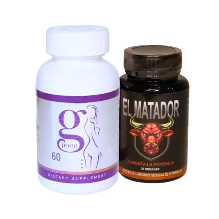 Combo El Matador+ Potenciador Femenino Punto G Incrementa la producción de testosterona masculina y aumenta la libido femenina