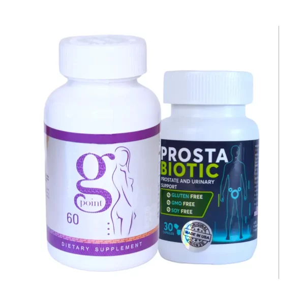 Combo Prostabiotic+ Potenciador Femenino Punto G Incrementa la producción de testosterona masculina y aumenta la libido femenina