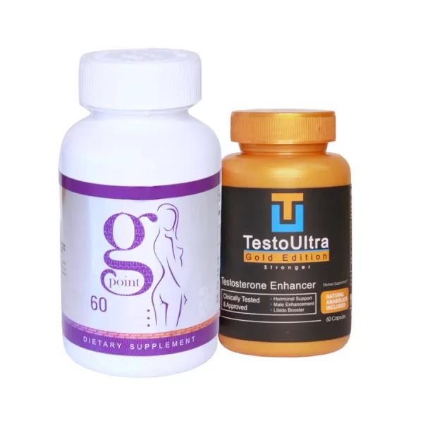 Combo Testo Ultra Gold+ Potenciador Femenino Punto G Incrementa la producción de testosterona masculina y aumenta la libido femenina