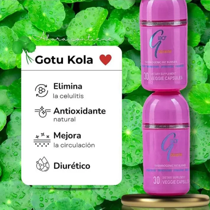 Anticelulítico Gotu Kola G180 Celulitis Funciones