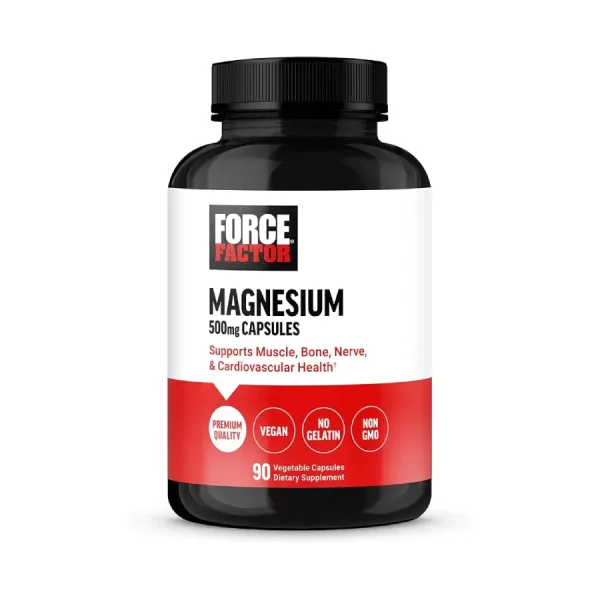 Magnesio Force Factor 500MG 90 Capsulas Vegetales