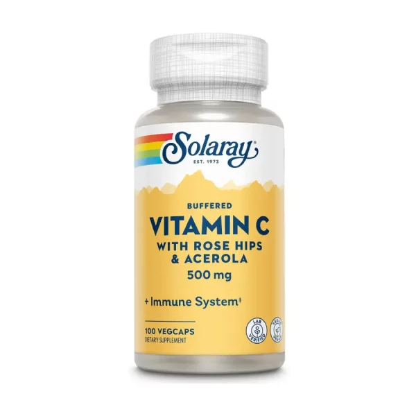 Vitamina C Solaray 500Mg 100 Capsulas Vegetales