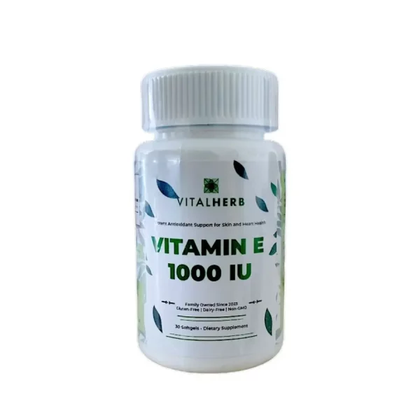 Vitamina E Vital Herb 1000 IU 30 cápsulas blandas