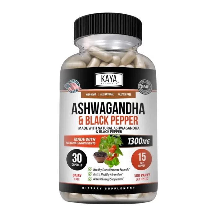 Raiz de Ashwagandha Organica con Pimienta Negra