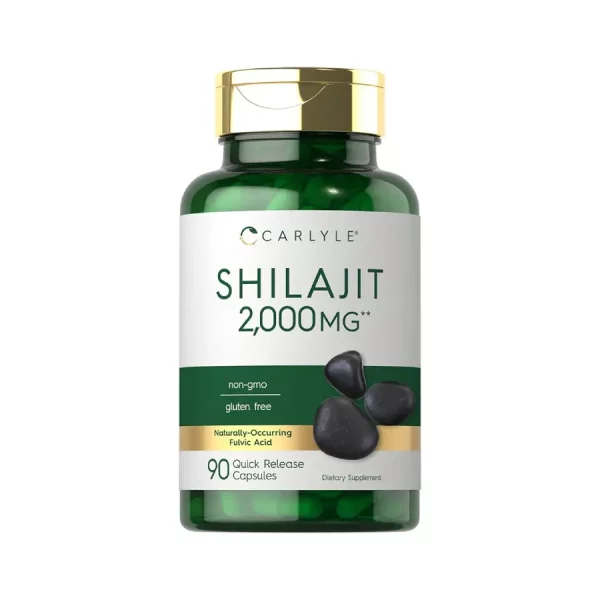 Shilajit Carlyle 2000MG 90 Cápsulas Sin Omg Sin Gluten