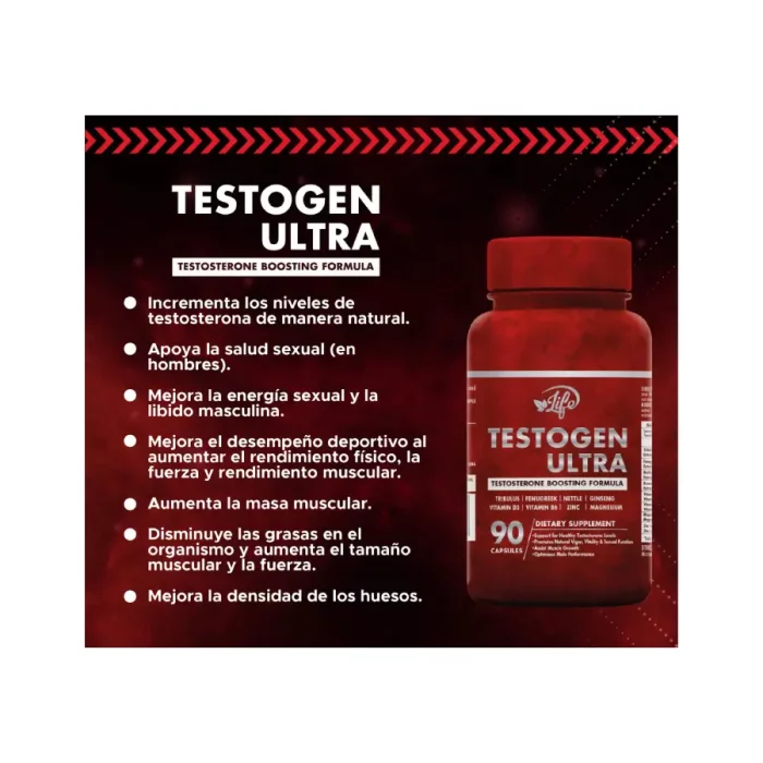 TestoGen Ultra Life 90 Capsulas